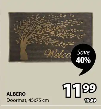 JYSK ALBERO Doormat offer