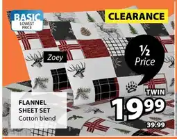 JYSK Zoey FLANNEL SHEET SET offer