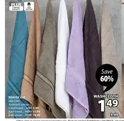 JYSK BEAVER LUX WASHCLOTH offer