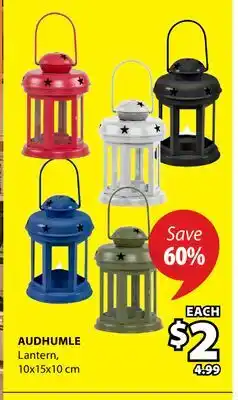 JYSK AUDHUMLE Lantern offer