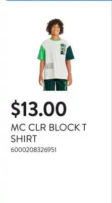 Walmart MC CLR BLOCK T SHIRT offer