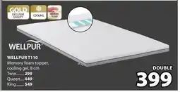 JYSK WELLPUR T110 Memory foam topper offer