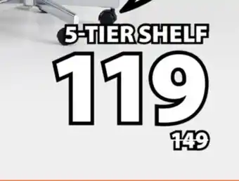 JYSK HERNING 5-TIER SHELF offer