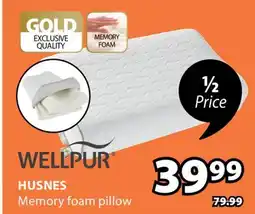 JYSK HUSNES Memory foam pillow offer