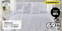 JYSK VERSAILLES 5-piece comforter set offer