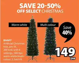 JYSK BANFF Artificial Christmas tree offer