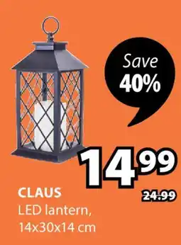 JYSK CLAUS LED lantern offer
