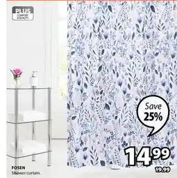 JYSK FOSEN shower curtain offer
