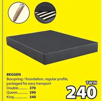 JYSK BEGGEN Boxspring / foundation offer