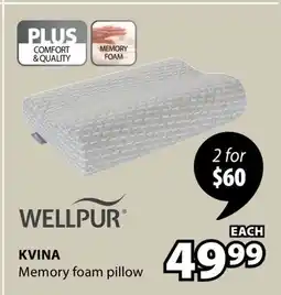JYSK KVINA Memory foam pillow offer