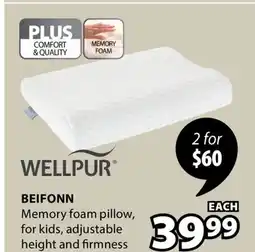 JYSK BEIFONN Memory foam pillow offer