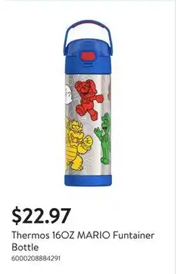 Walmart Thermos 16OZ MARIO Funtainer Bottle offer