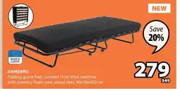 JYSK DAMSBRO Folding guest bed offer