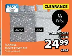 JYSK Arctic Noa FLANNEL DUVET COVER SET offer