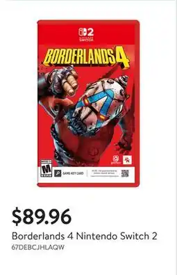 Walmart Borderlands 4 Nintendo Switch 2 offer