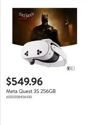 Walmart Meta Quest 3S 256GB offer