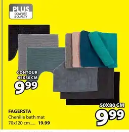 JYSK FAGERSTA Chenille bath mat offer