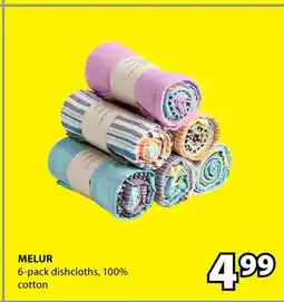 JYSK MELUR 6-pack dishcloths offer