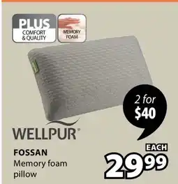 JYSK FOSSAN Memory foam pillow offer