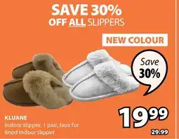 JYSK KLUANE Indoor slipper offer