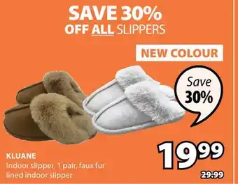JYSK KLUANE Indoor slipper offer