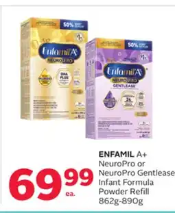 Rexall ENFAMIL A + NeuroPro or NeuroPro Gentlease Infant Formula Powder Refill offer