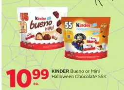 Rexall KINDER Bueno or Mini Halloween Chocolate offer
