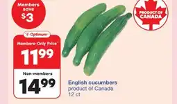 Wholesale Club English Cucumbers offer