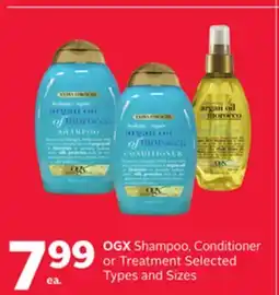 Rexall OGX Shampoo, Conditioner or Treatment offer
