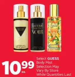 Rexall Select GUESS Body Mist offer