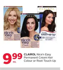 Rexall CLAIROL Nice'n Easy Permanent Cream Hair Colour or Root Touch-Up offer