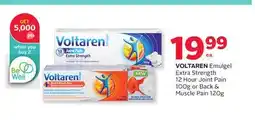 Rexall VOLTAREN Emulgel Extra Strength 12 Hour Joint Pain 100g or Back & Muscle Pain 120g offer