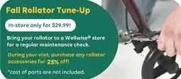 Wellwise by Shoppers Fall Rollator Tune-Up offer