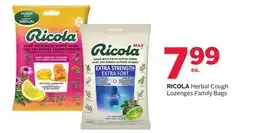 Rexall RICOLA Herbal Cough Lozenges Family Bags offer