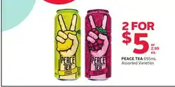 Rexall PEACE TEA offer