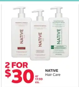 Rexall NATIVE Hair Care offer