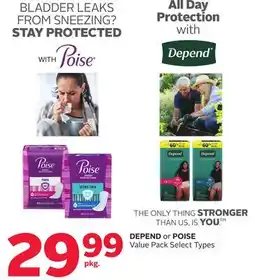 Rexall DEPEND or POISE Value Pack offer