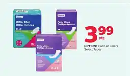 Rexall OPTION + Pads or Liners offer