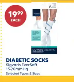 Wellwise by Shoppers Sigvaris EverSoft DIABETIC SOCKS 15-20mmHg offer