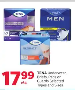 Rexall TENA Underwear, Briefs, Pads or Guards offer