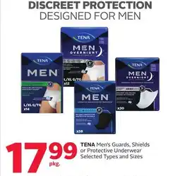 Rexall TENA Men's Guards, Shields or Protective Underwear offer