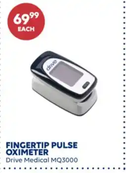Wellwise by Shoppers FINGERTIP PULSE OXIMETER Drive Medical MQ3000 offer