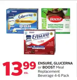 Rexall ENSURE, GLUCERNA or BOOST Meal Replacement Beverage offer