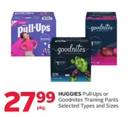 Rexall HUGGIES Pull. Ups or Goodnites Training Pants offer