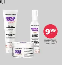 Rexall MARC ANTHONY Hair Care or Styling offer
