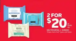 Rexall NEUTROGENA or AVEENO Wipes offer
