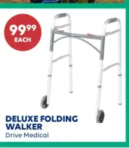 Wellwise by Shoppers DRIVE MEDICAL DELUXE FOLDING WALKER offer
