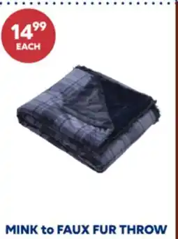 Wellwise by Shoppers MINK to FAUX FUR THROW offer
