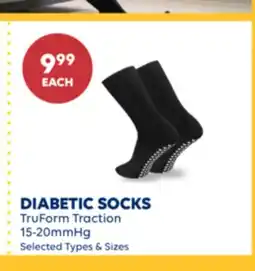 Wellwise by Shoppers DIABETIC SOCKS TruForm Traction 15-20 mmHg offer