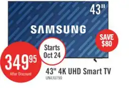 The Brick SAMSUNG 43 U7900F Crystal UHD 4K Smart Tizen OS TV (UN43U7900FFXZC) - 2025 Model offer